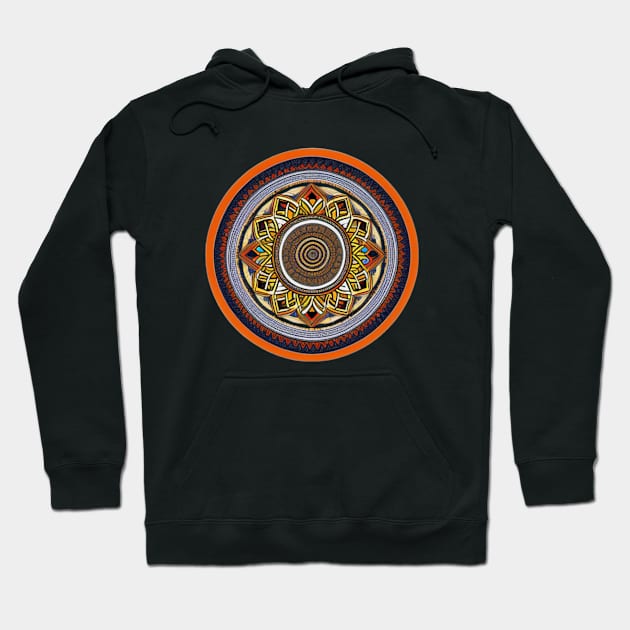 Mandala Chic Hoodie by 7 Gold Iron Media